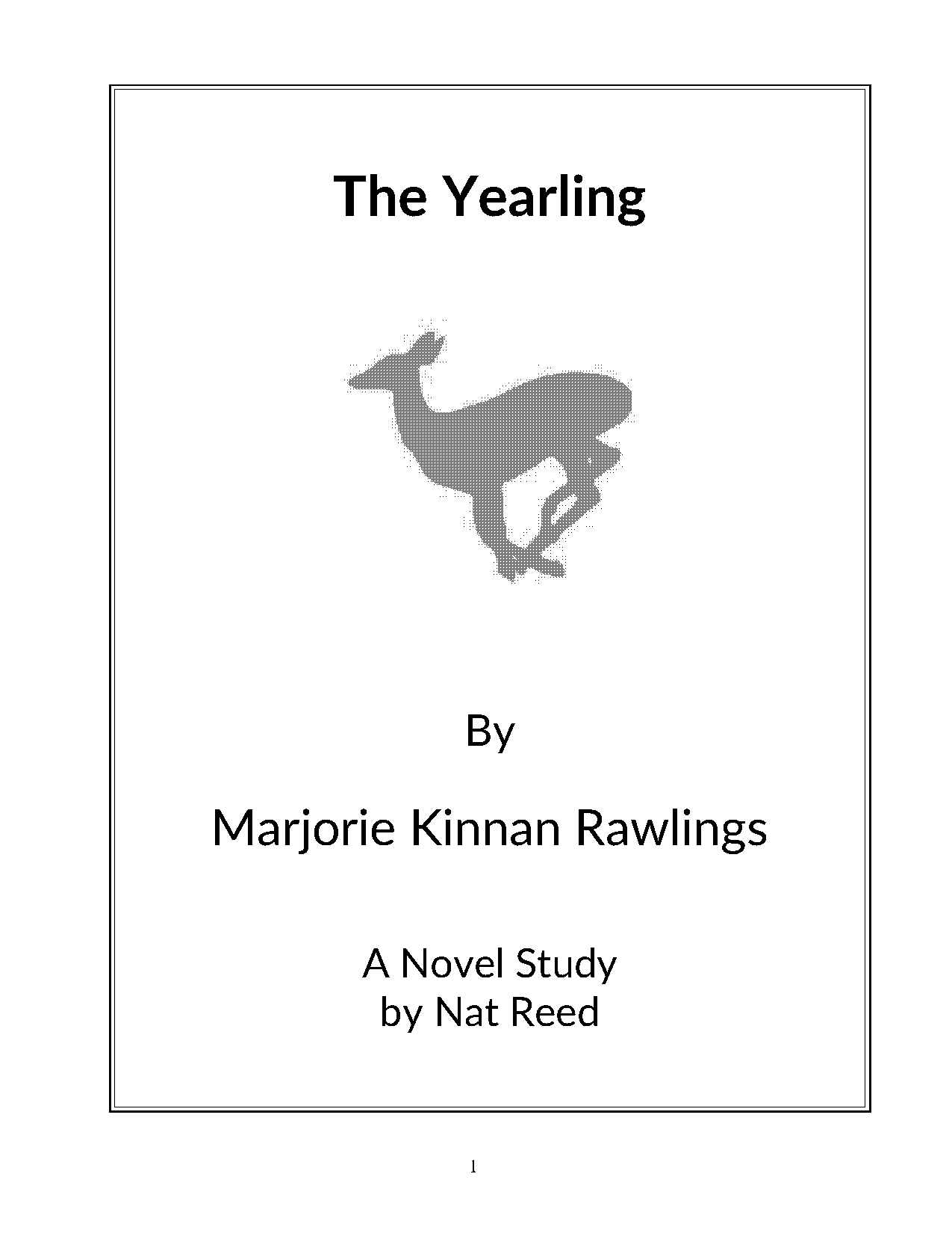 book report on the yearling