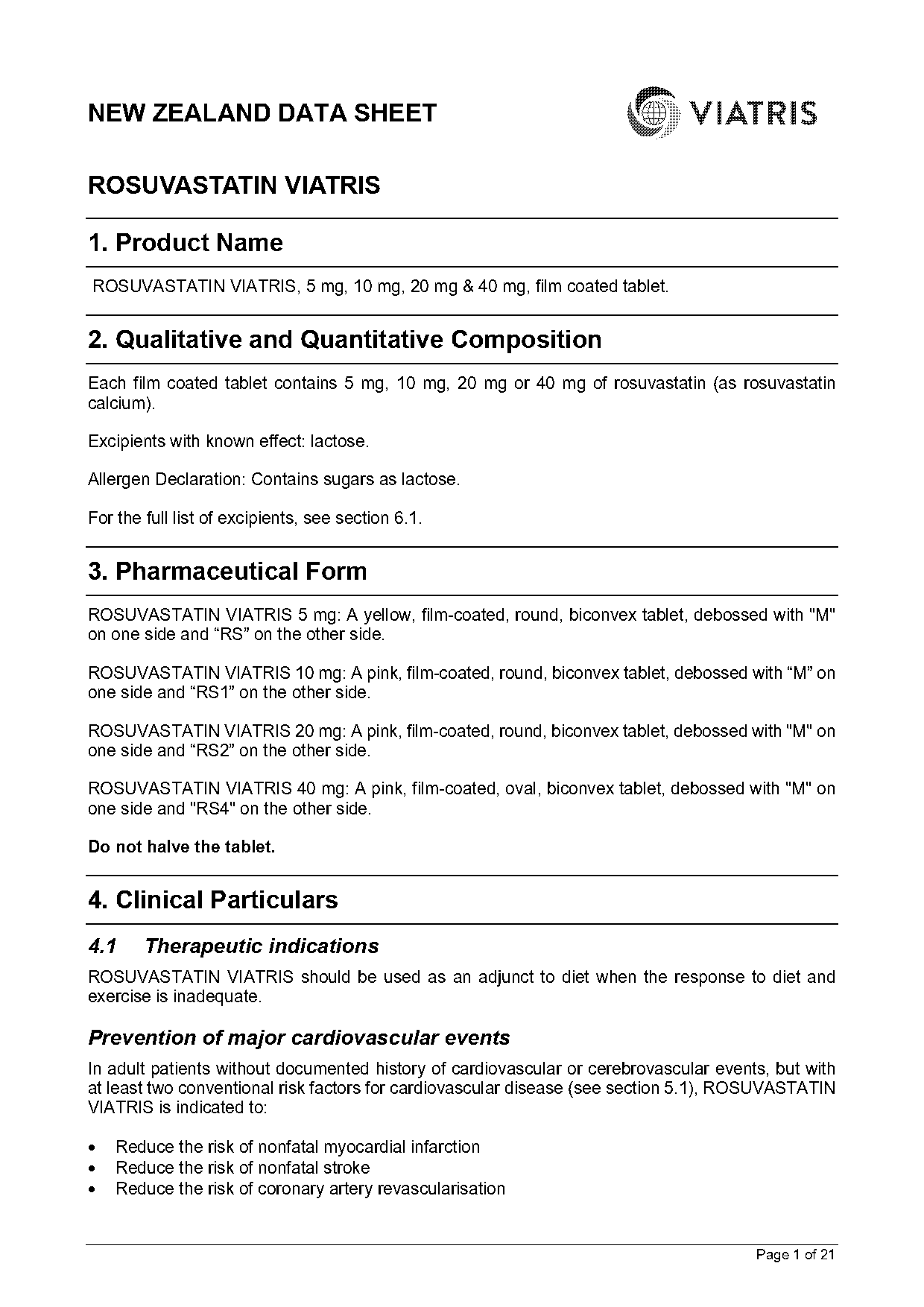 recommended dose of rosuvastatin