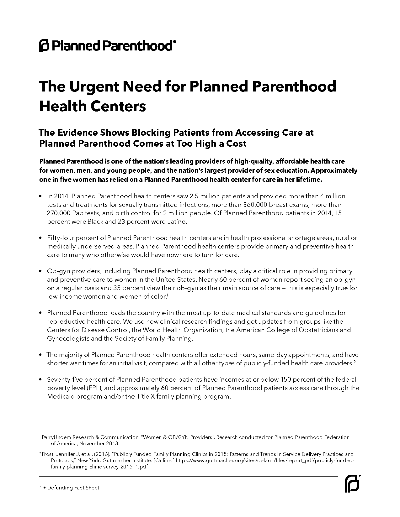 does planned parenthood offer obgyn services