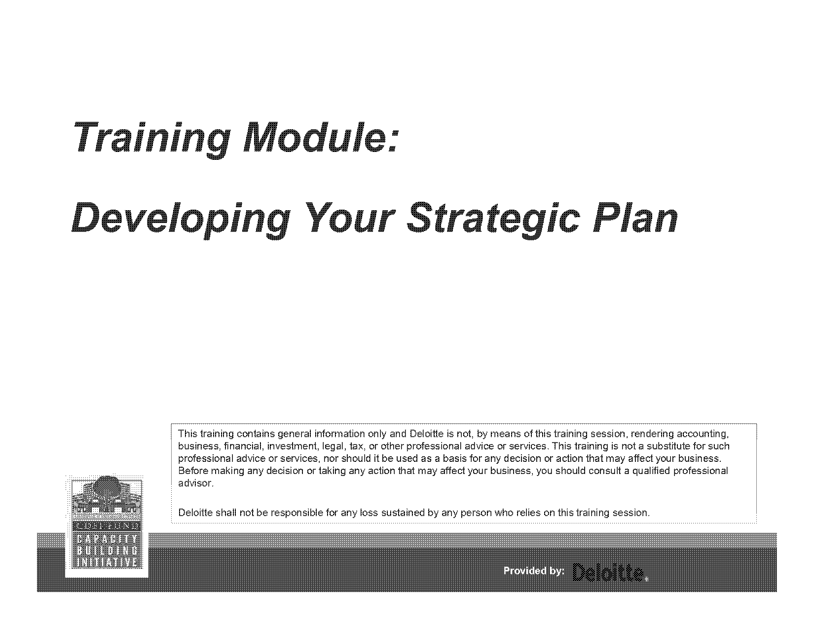 elements of strategic planning process