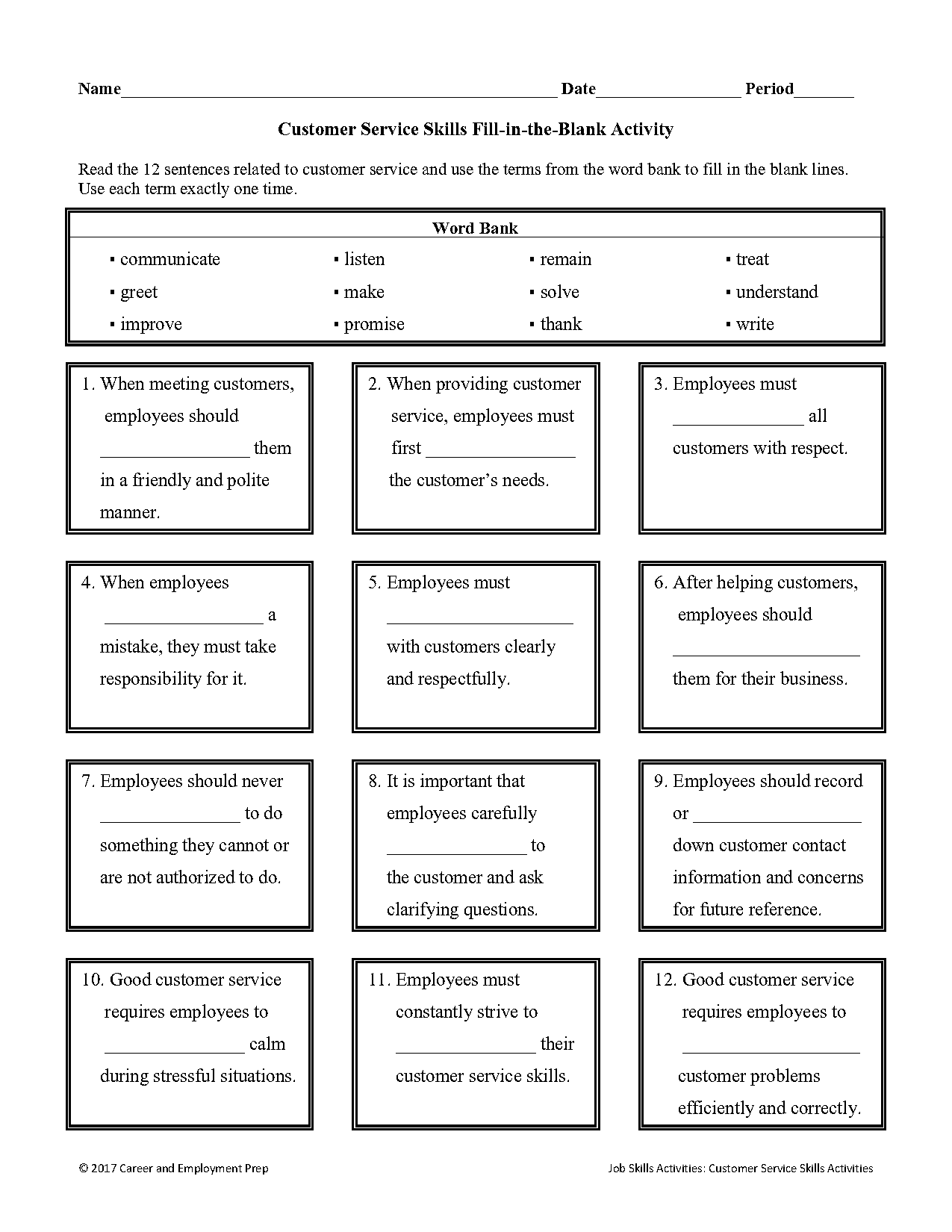 printable fill in the blanks questions