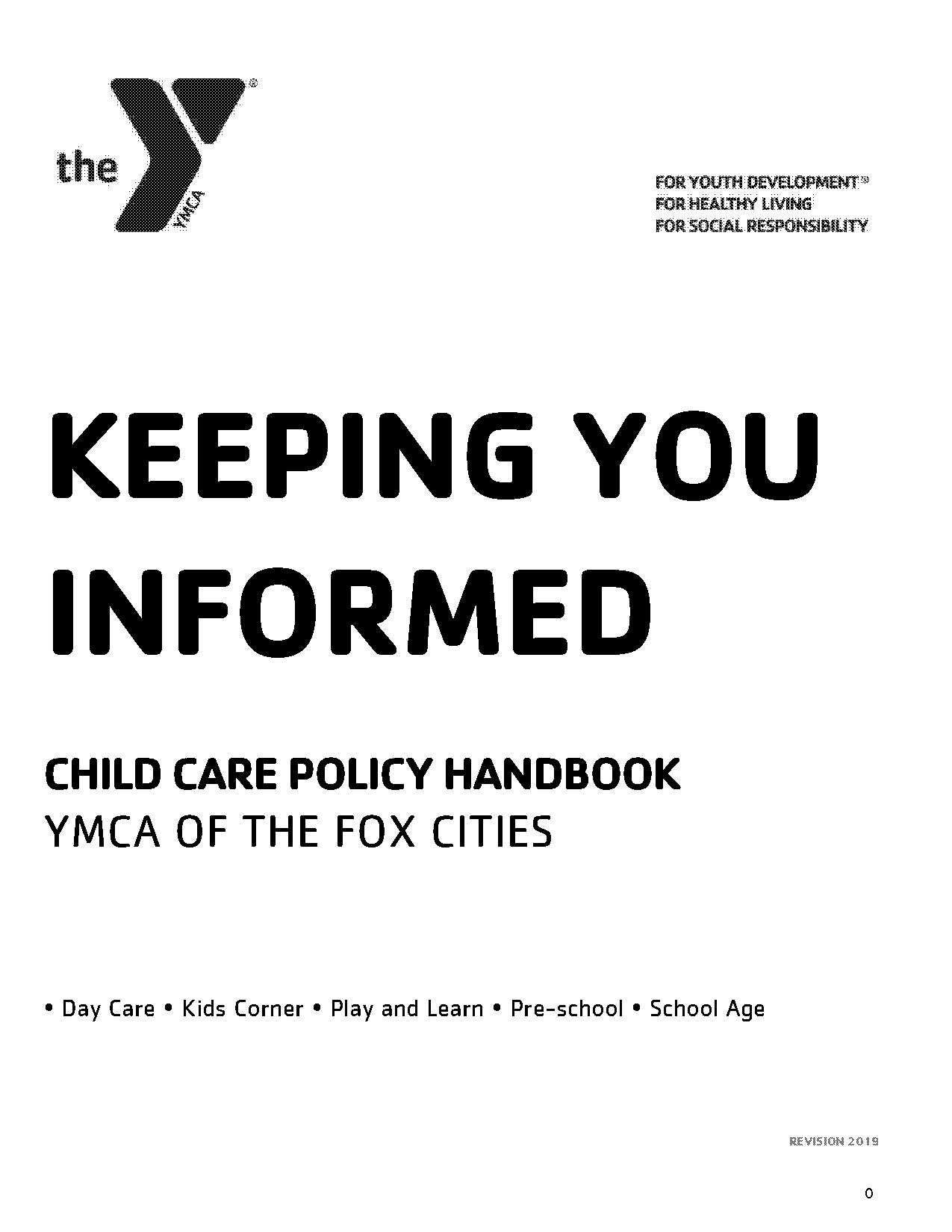 daycare child guidance policy