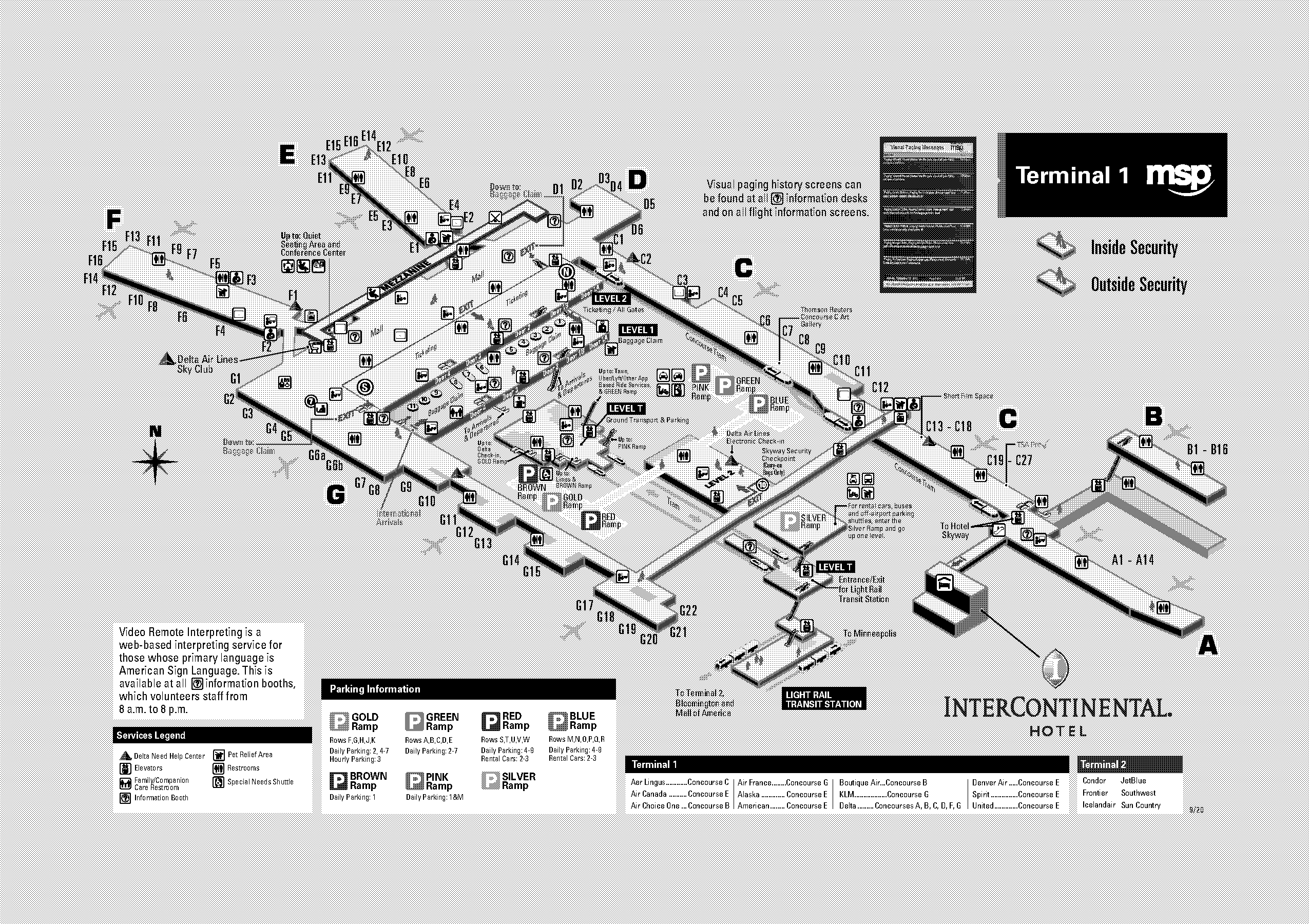 long term parking prices at msp