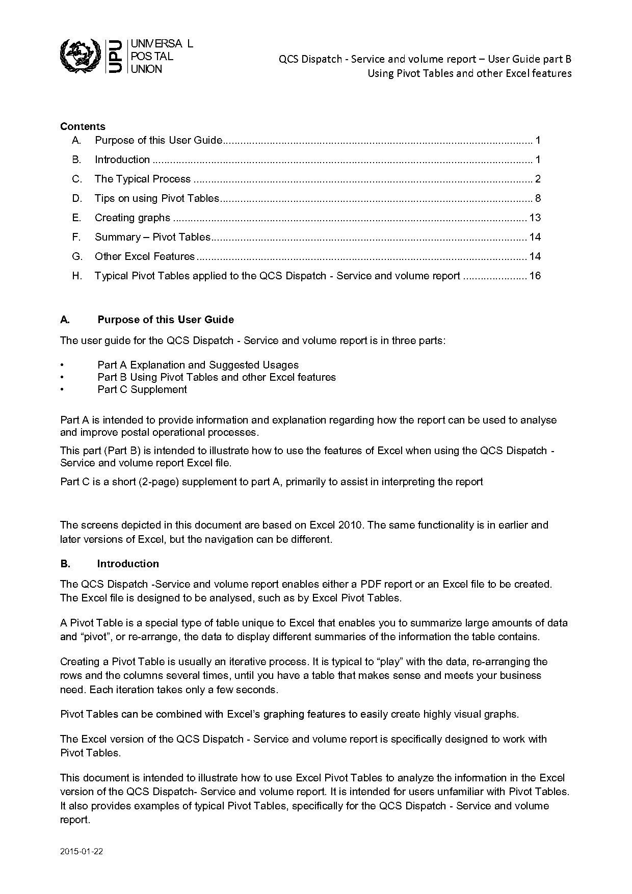 excel pivot table with one columns