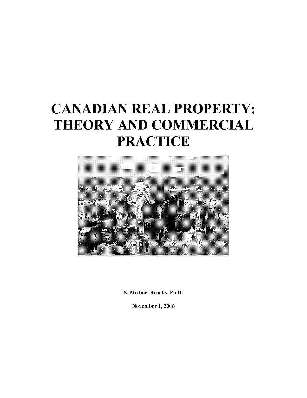 canadian commercial real estate theory practice strategy pdf