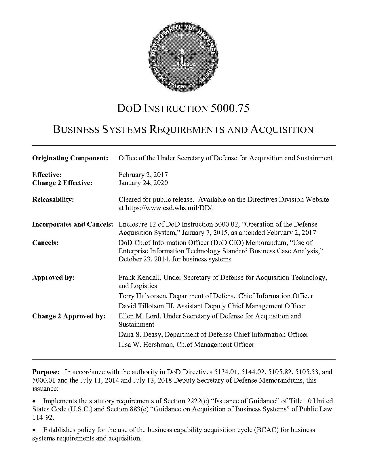 decision point memorandum format