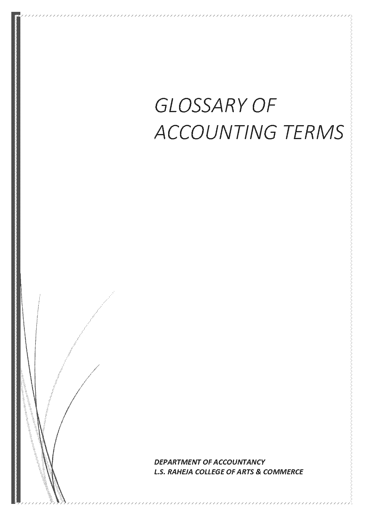 terms used in accounting