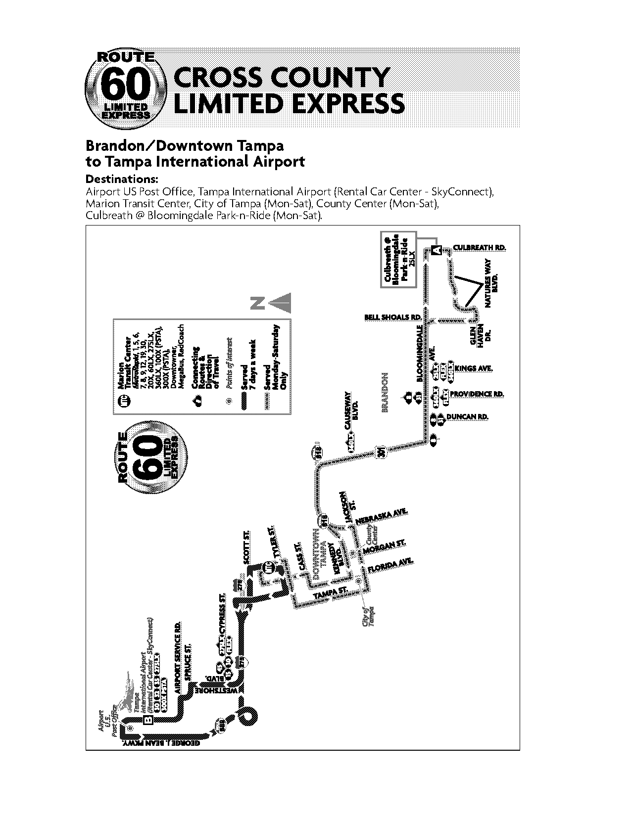 directions from brandon to tampa international airport