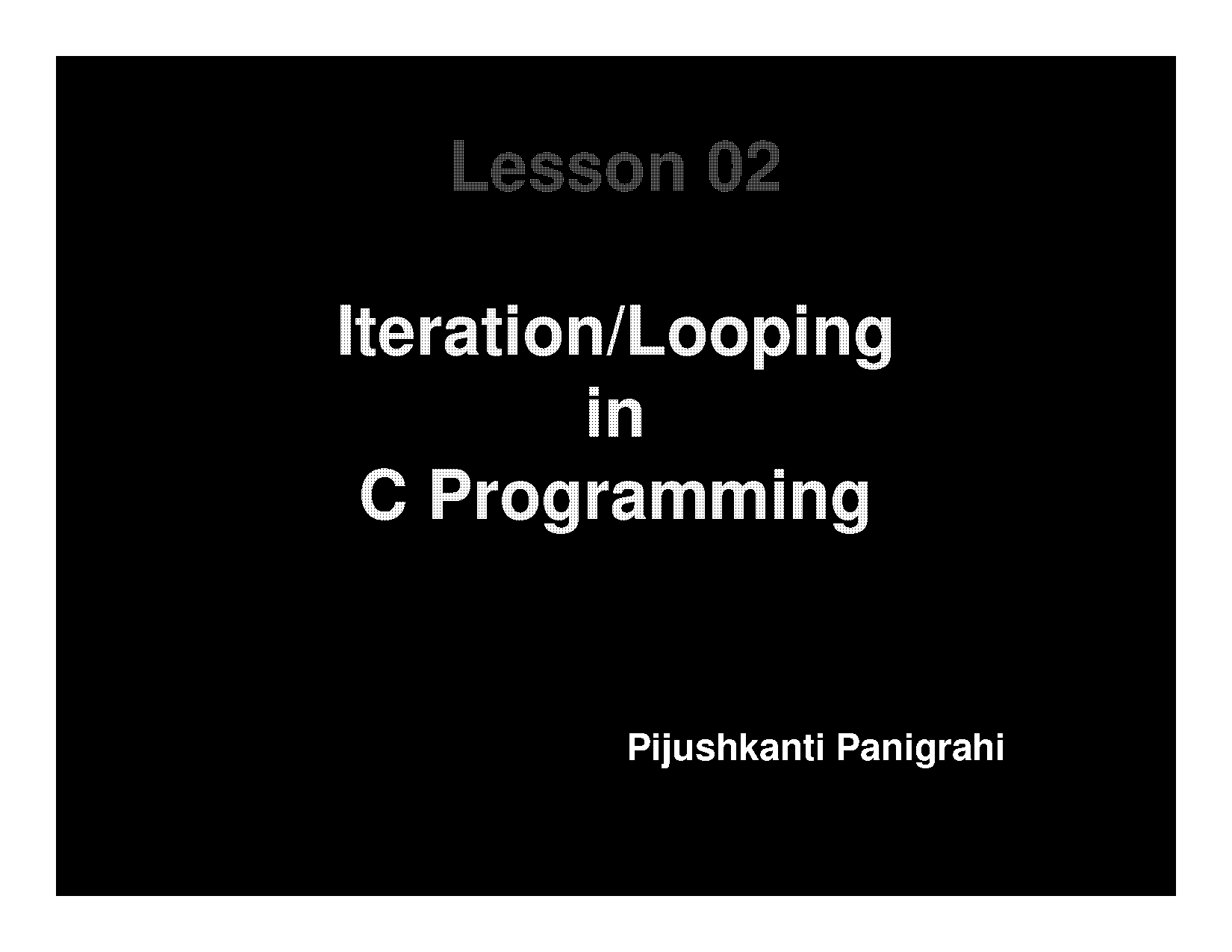 how to write a for loop c