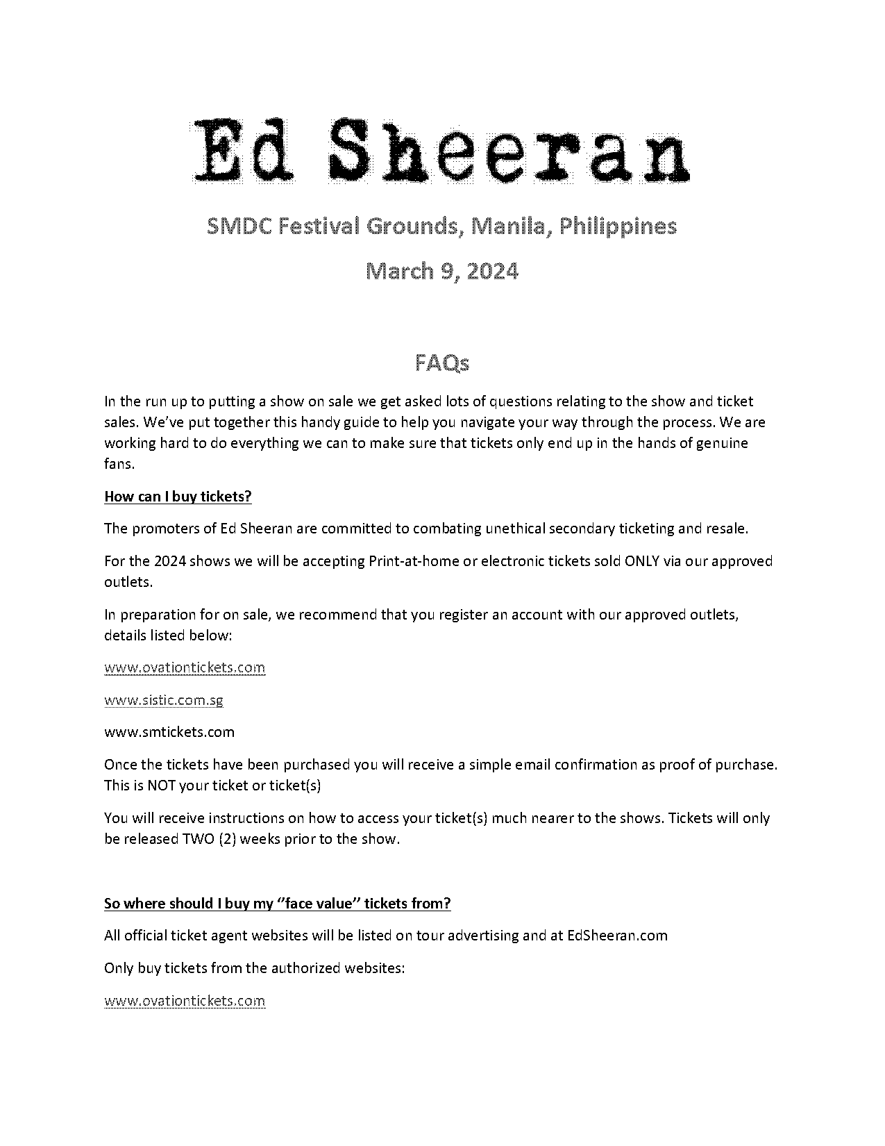 ed sheeran manila concert ticket