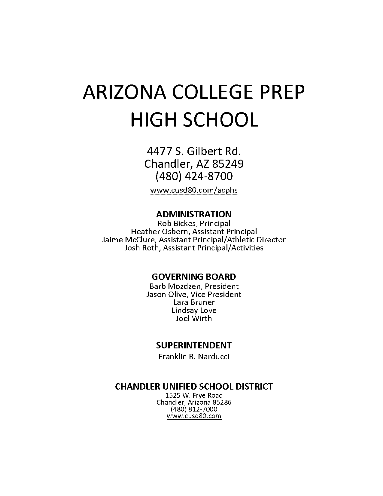 arizona college prep bus schedule