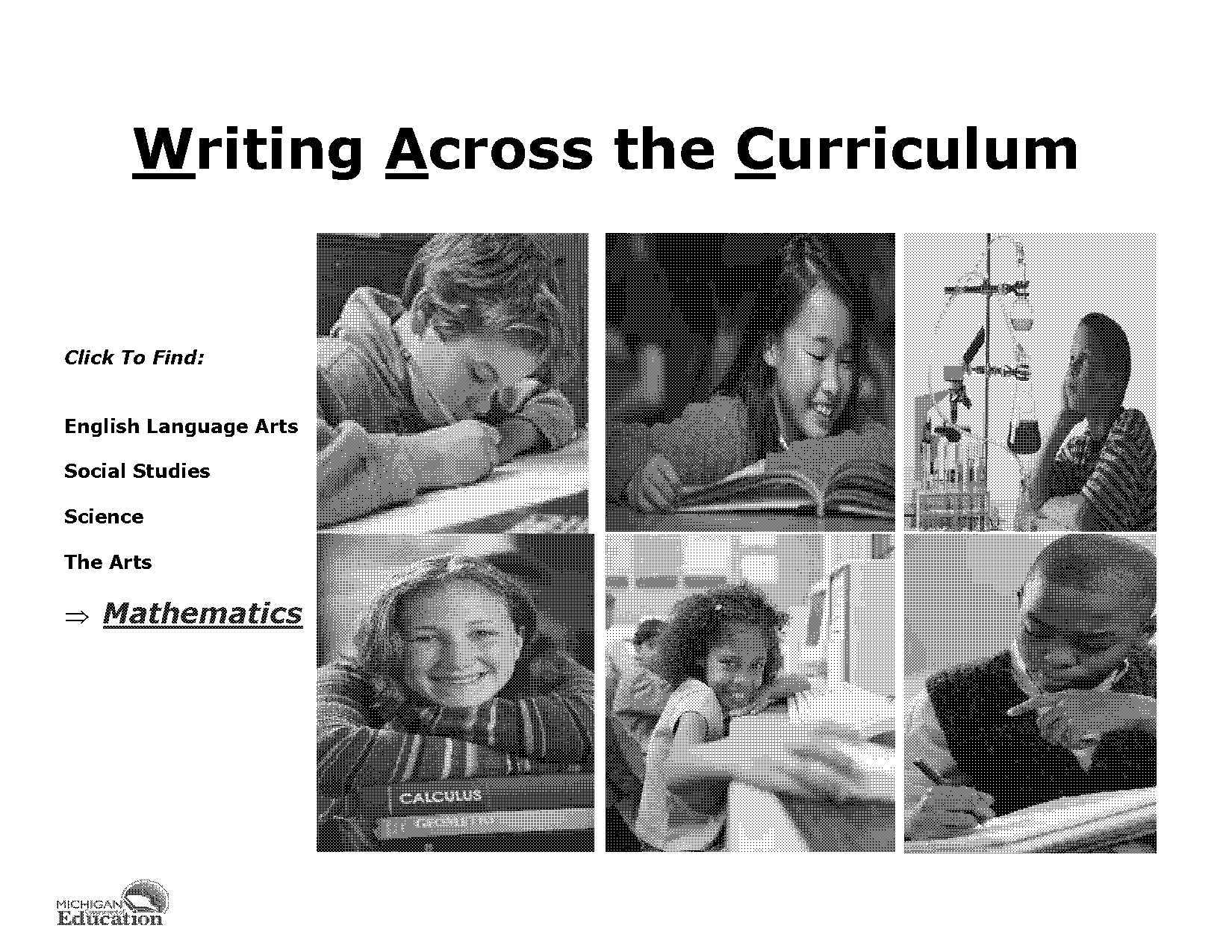 writing across the curriculum sample assignments