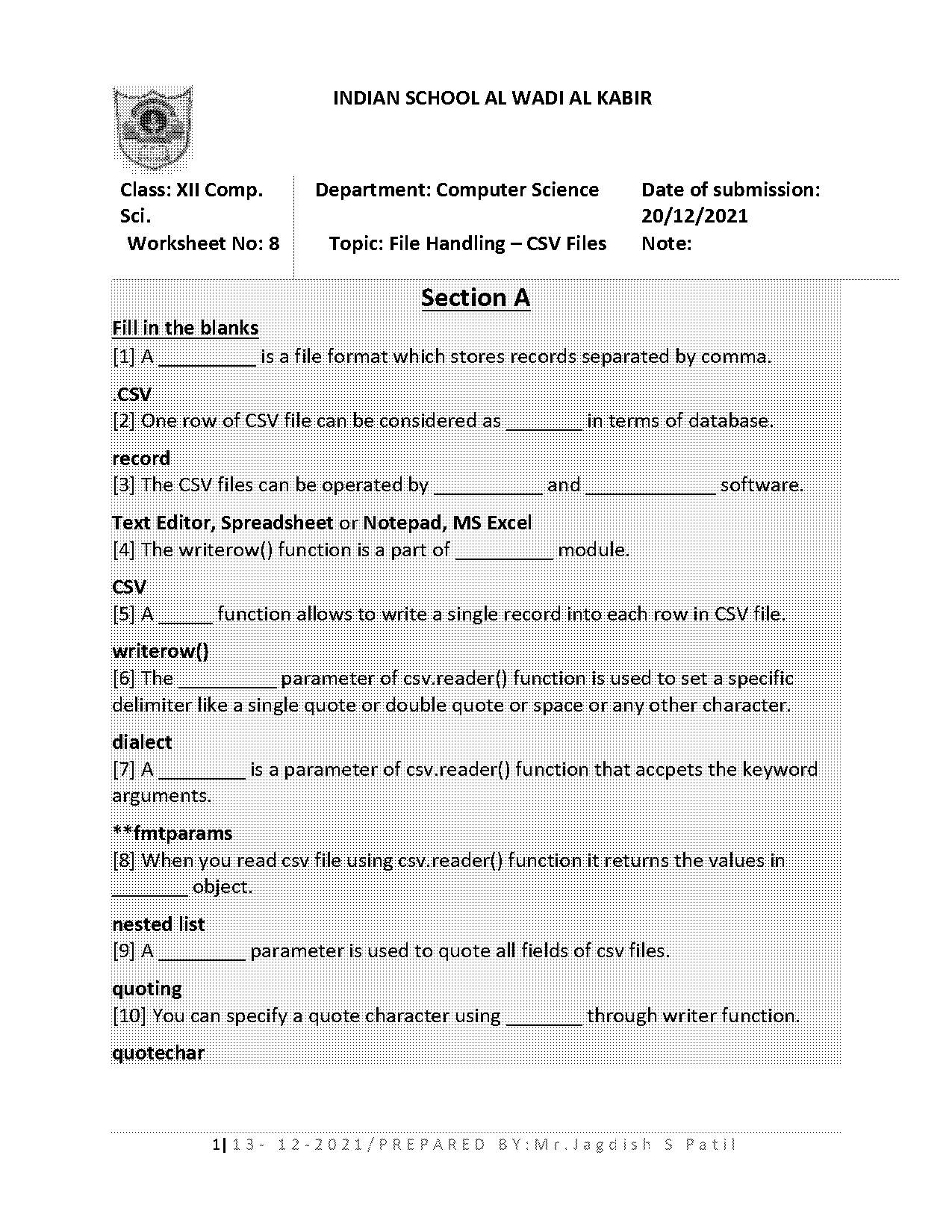 python csv writer comma space