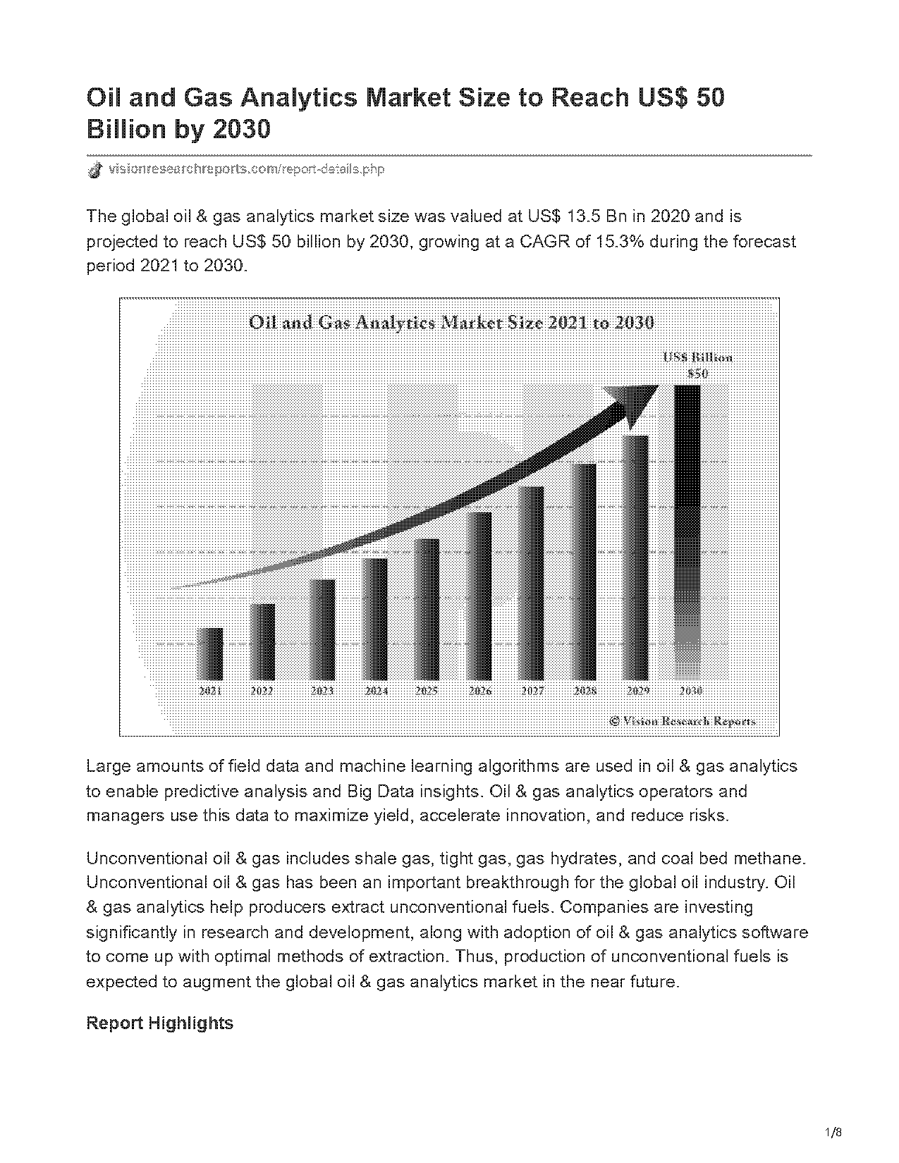 marketing plan for oil and gas industry