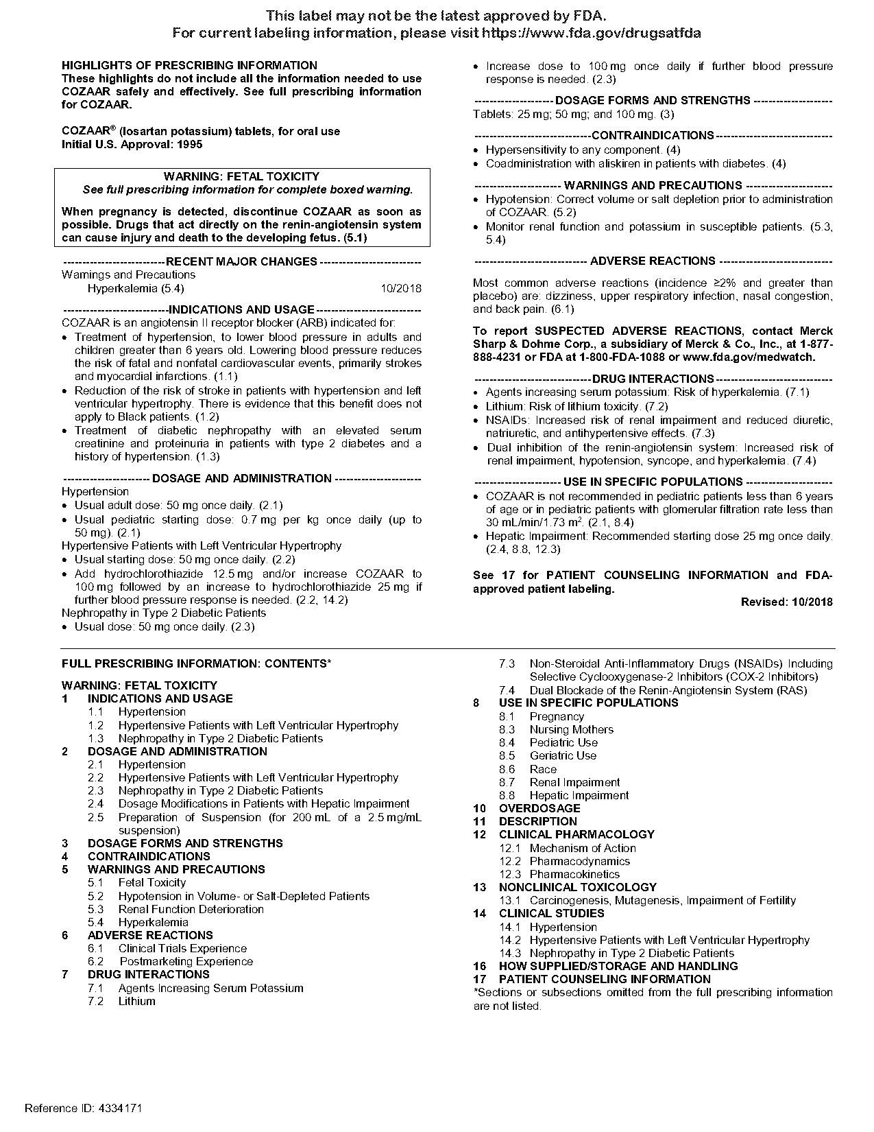 fda new dietary supplement label requirements potassium