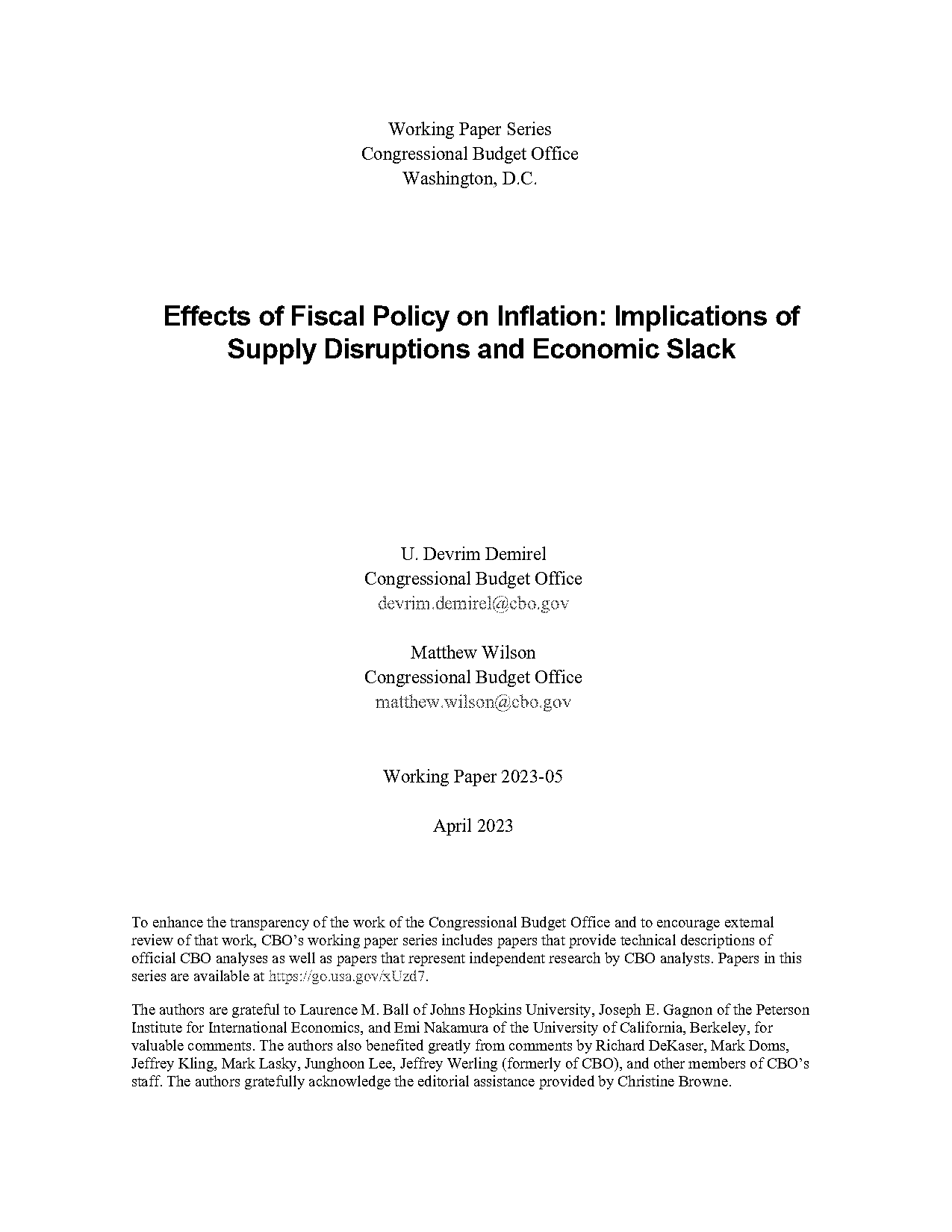 expansionary fiscal and monetary policies impact on inflation