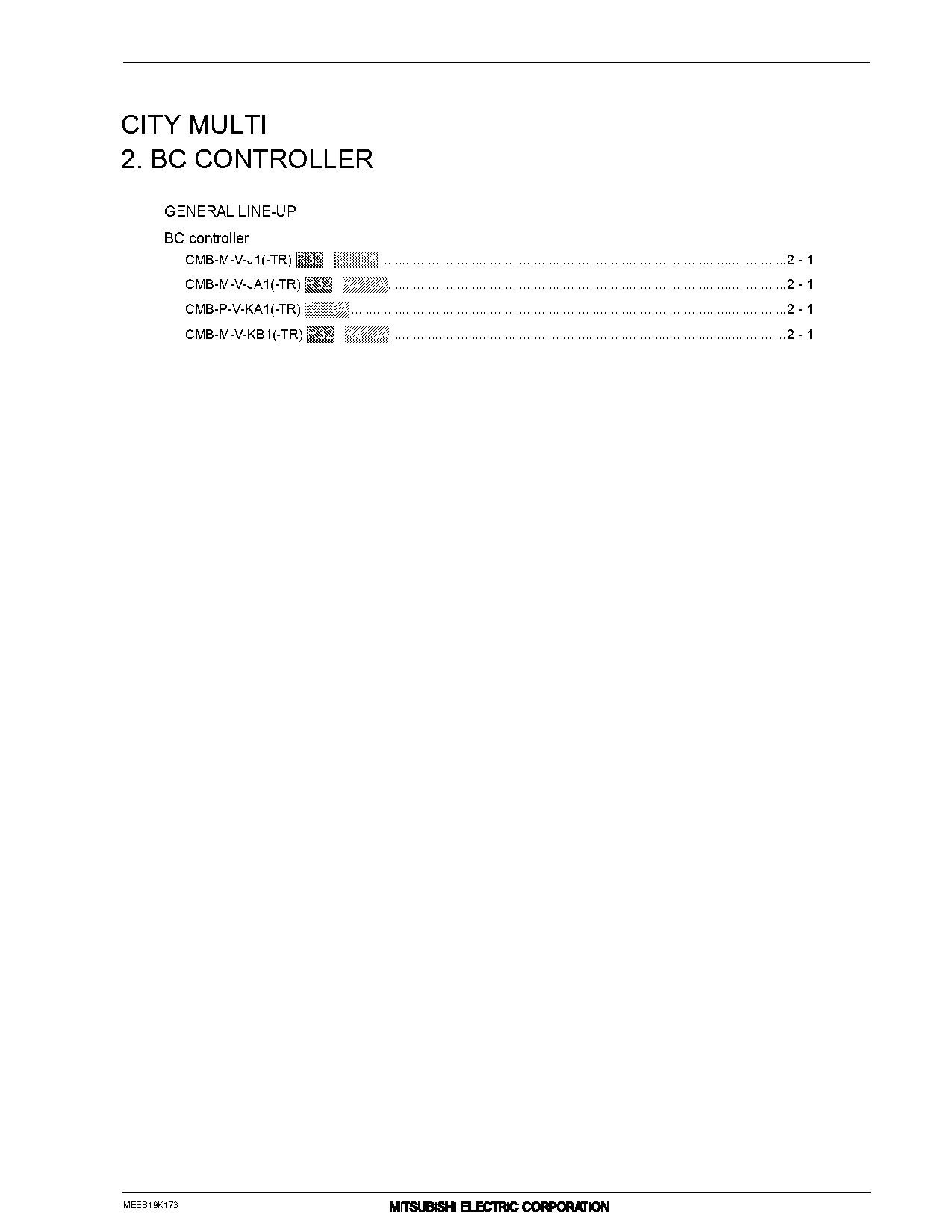 mitsubishi bc controller installation manual