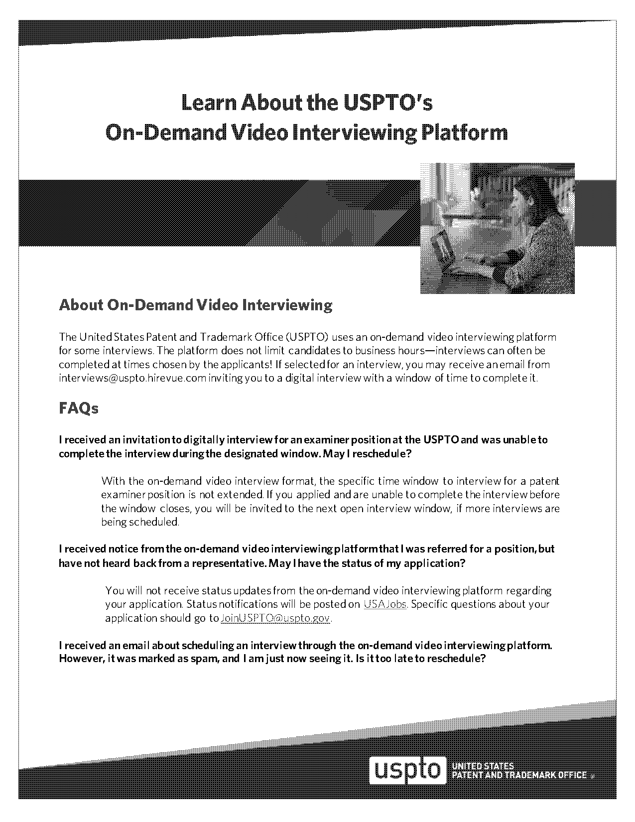 how long from job offer to start at uspto