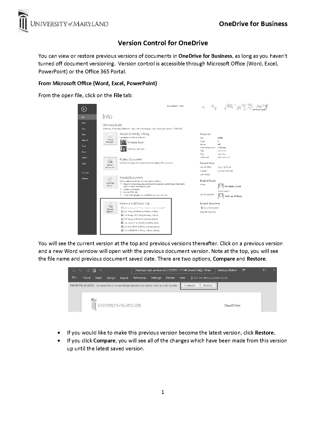 how to open a past modified word document