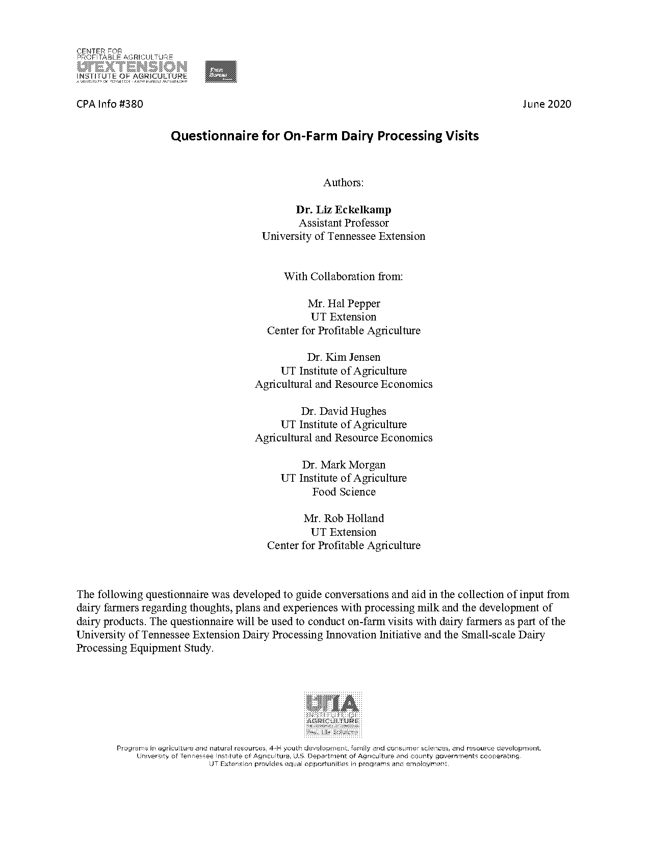 project report for small scale dairy farm