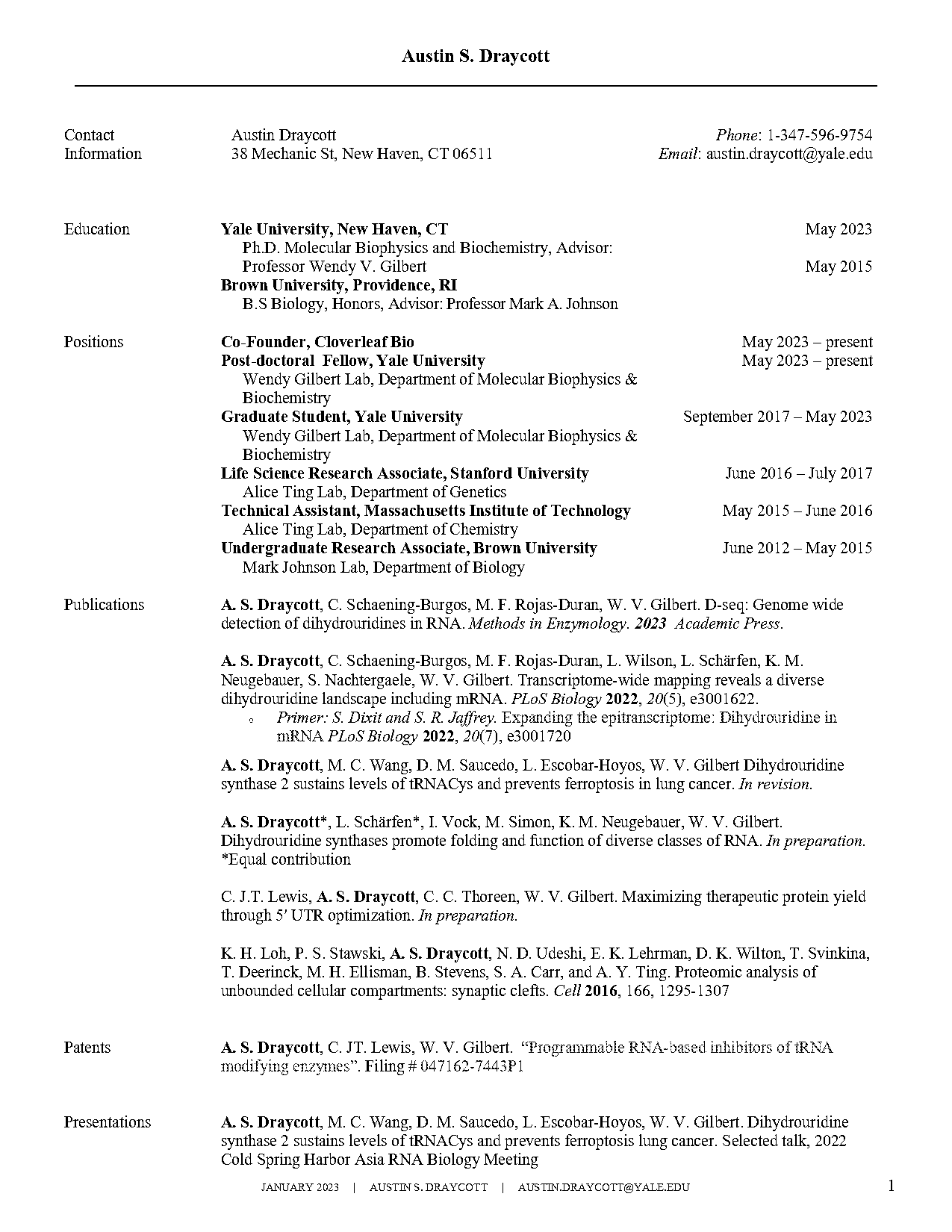 cold spring harbor asia rna modification