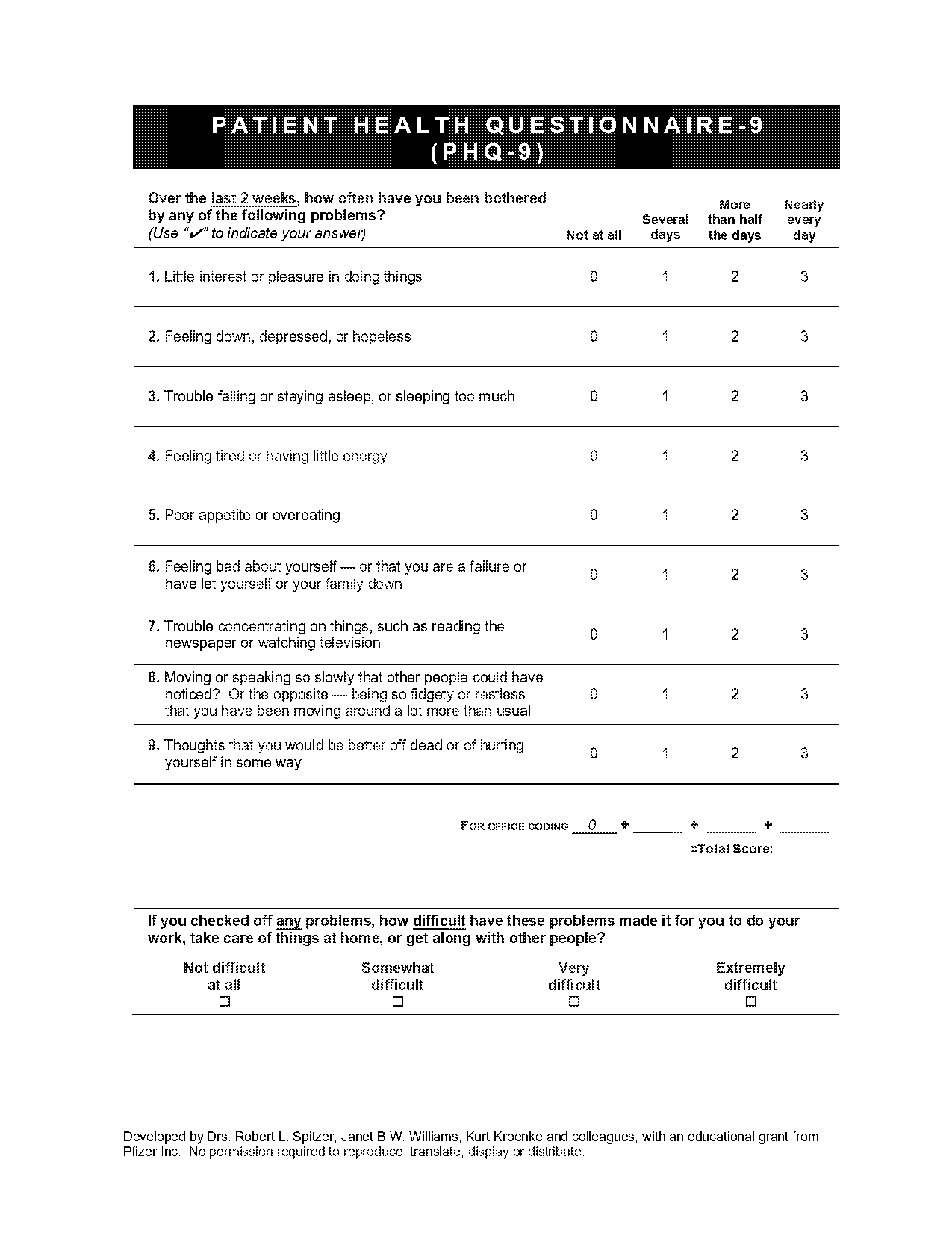 mood screening questionnaire printable