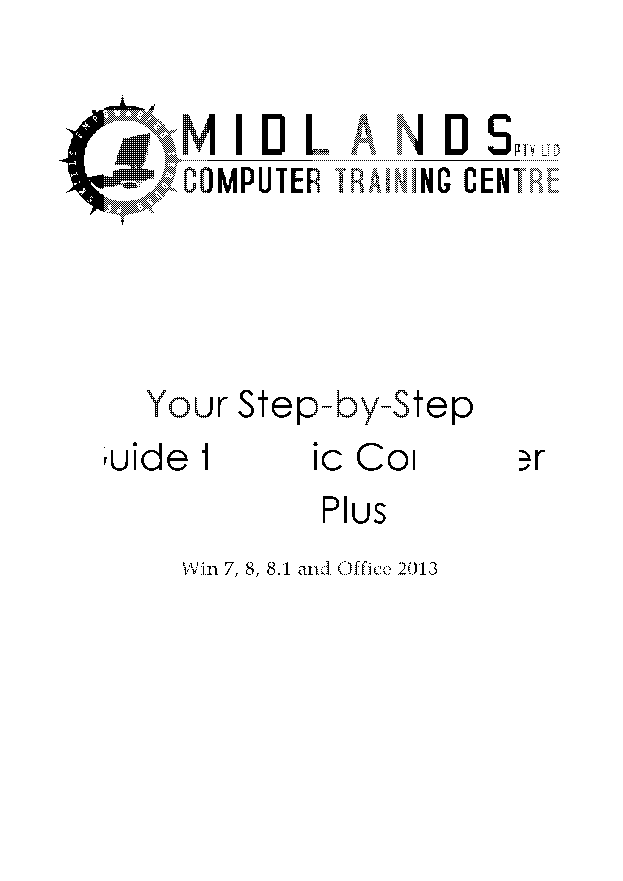 computer training manual for beginners