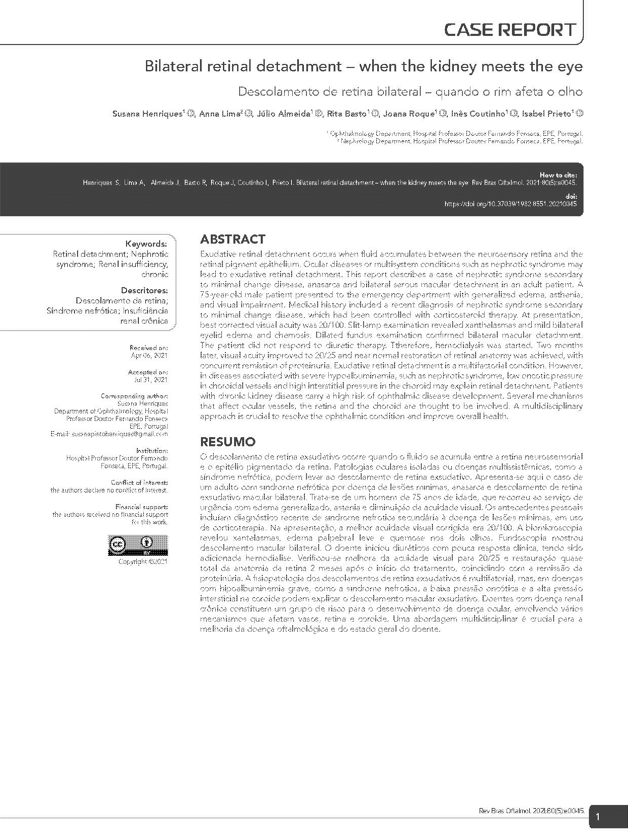 retinal detachment case report