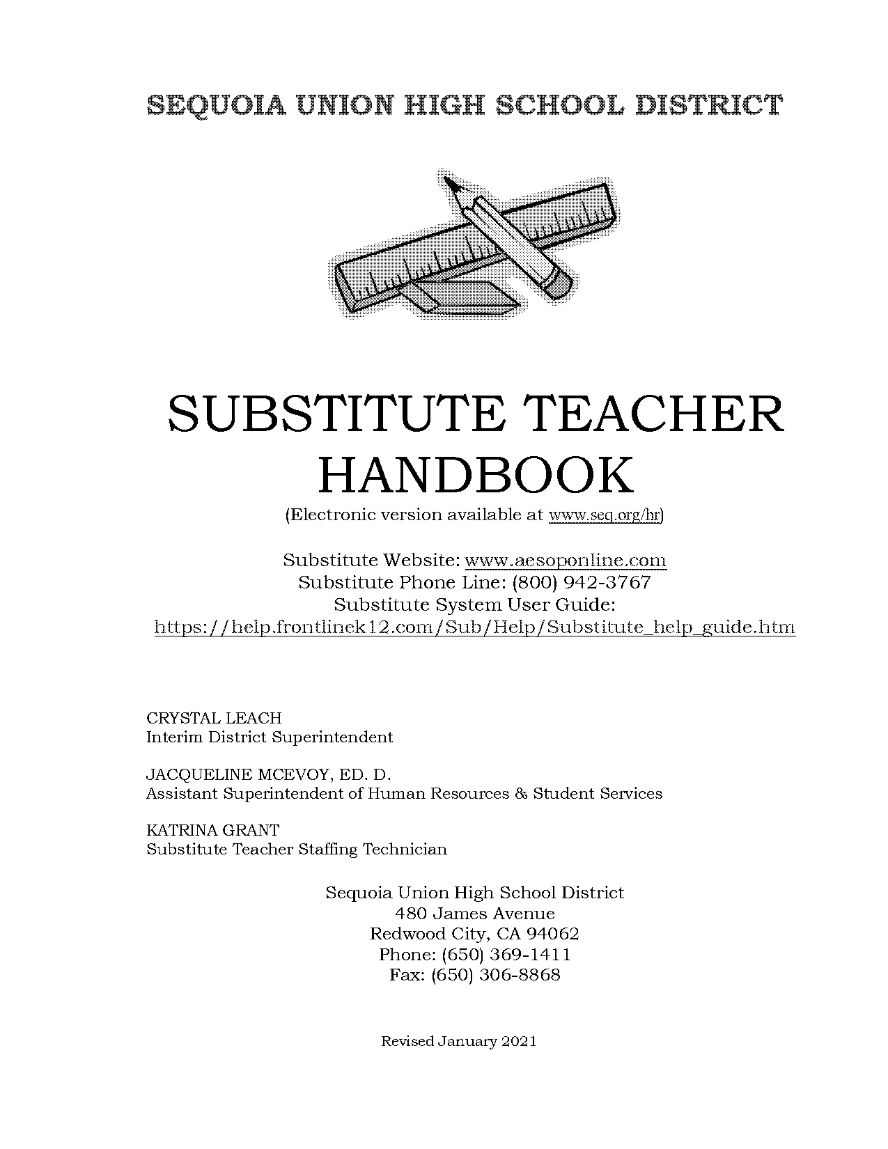 northshore school district substitute handbook