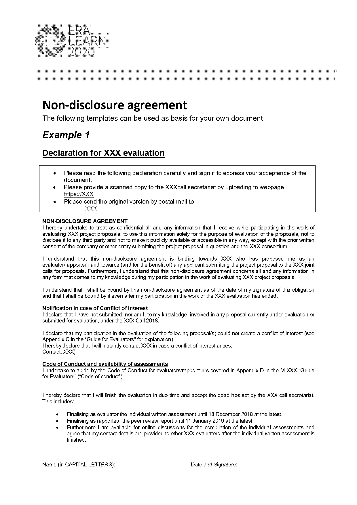 sample personal non disclosure agreement