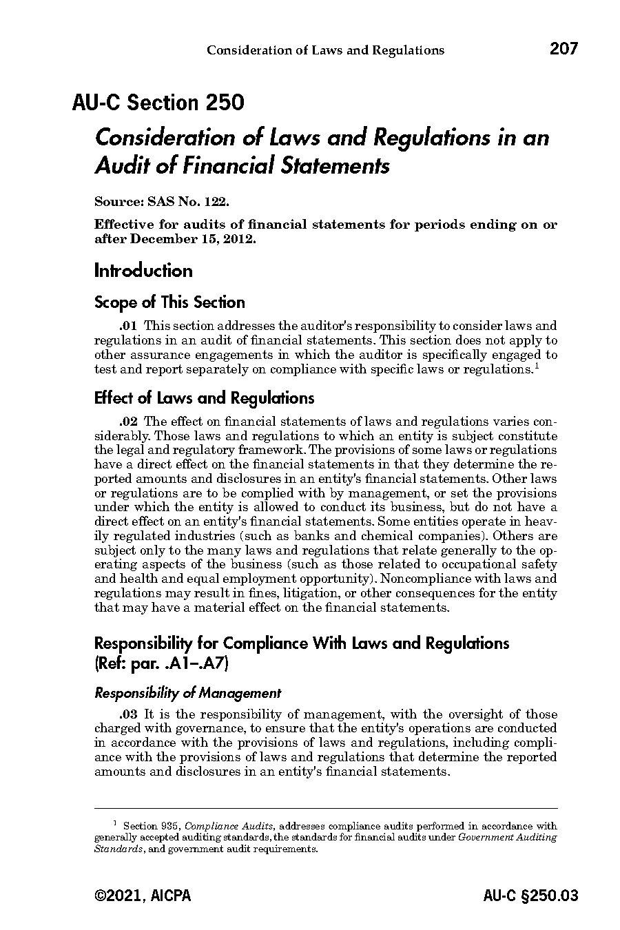 common law and statutory law for auditors