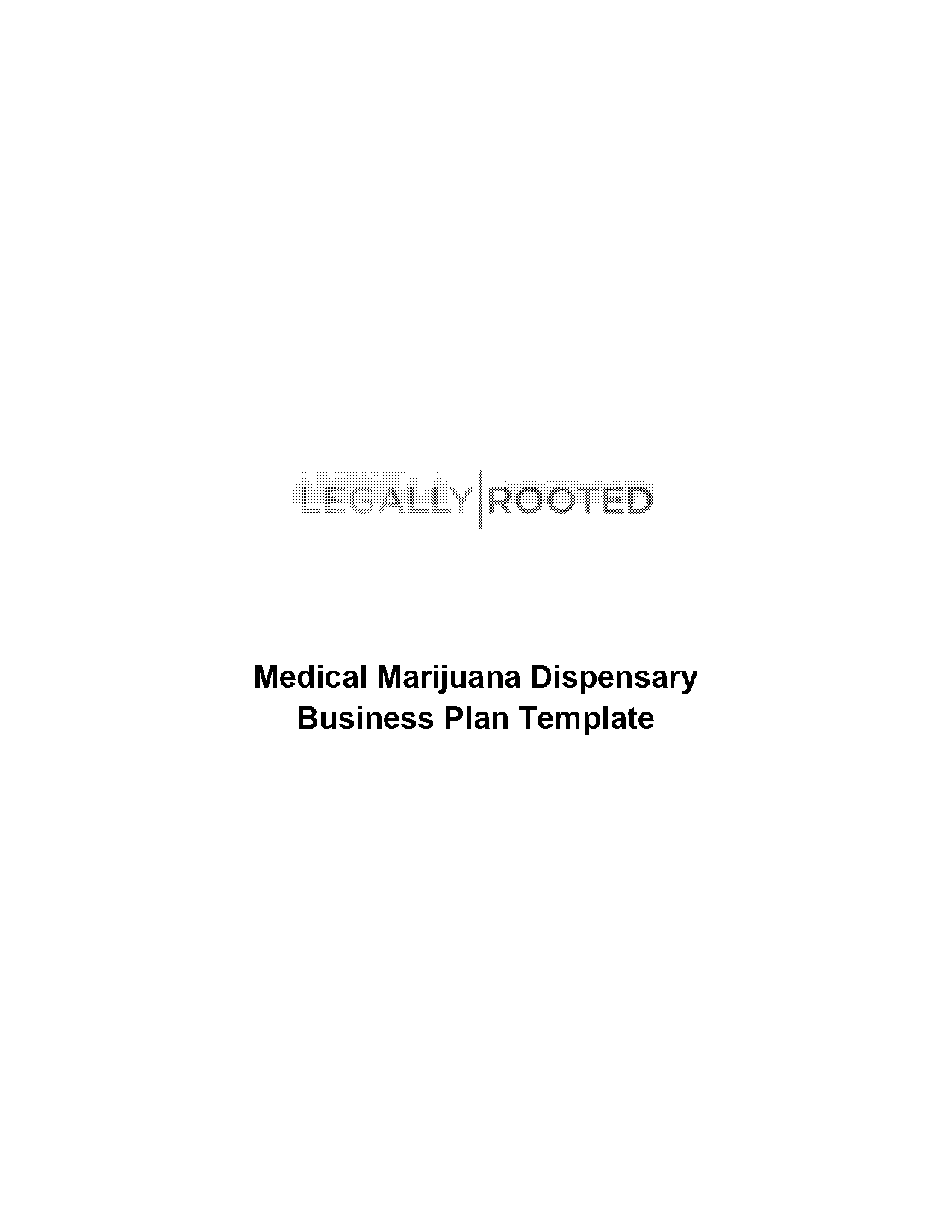 dispensary business plan template free