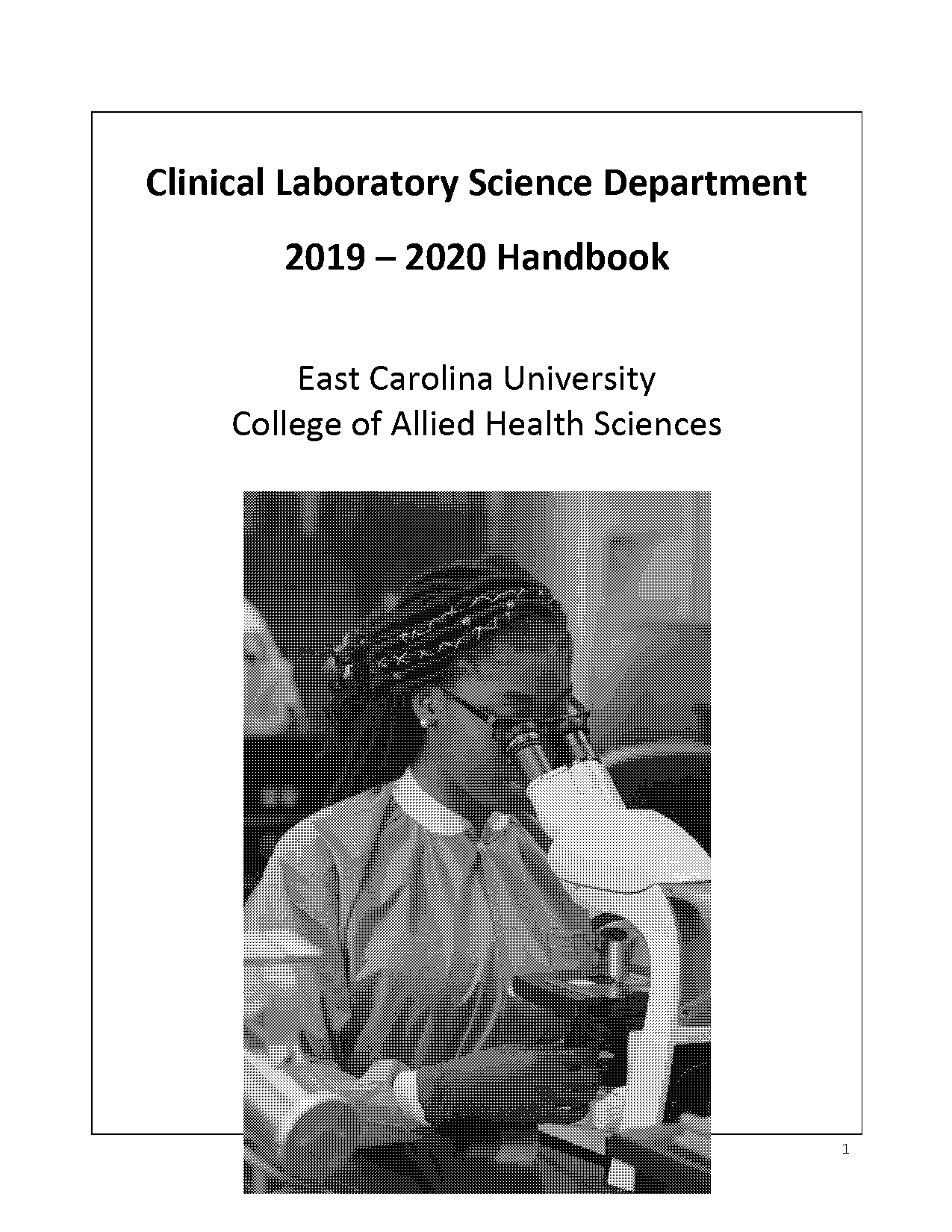 east carolina medical requirements