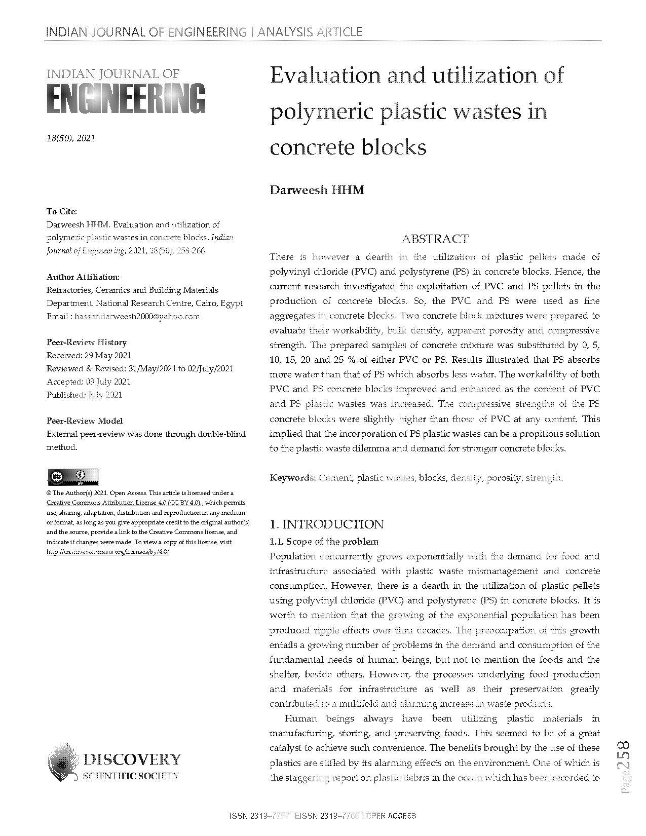 physical properties of concrete hollow blocks