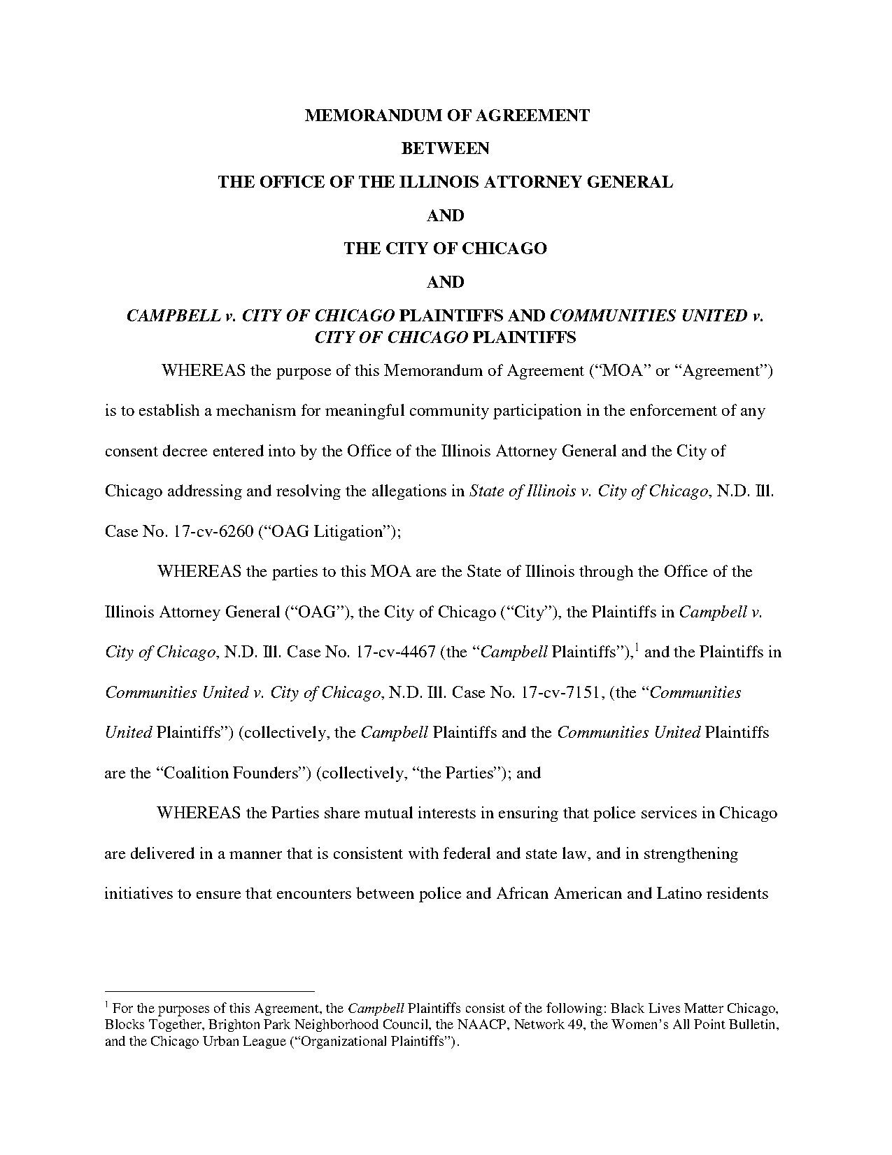 chicago police consent decree draft