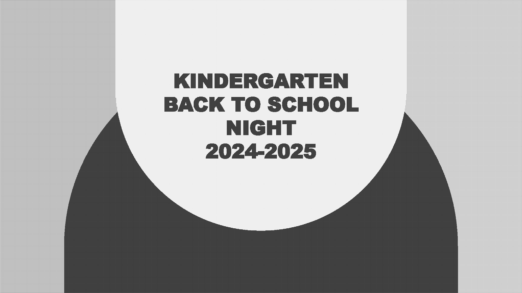 back to school night presentation kindergarten