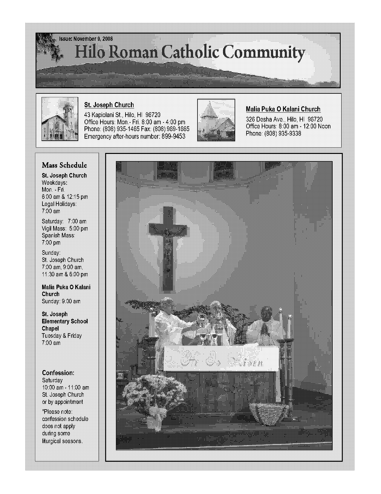 mary help of christian mass schedule