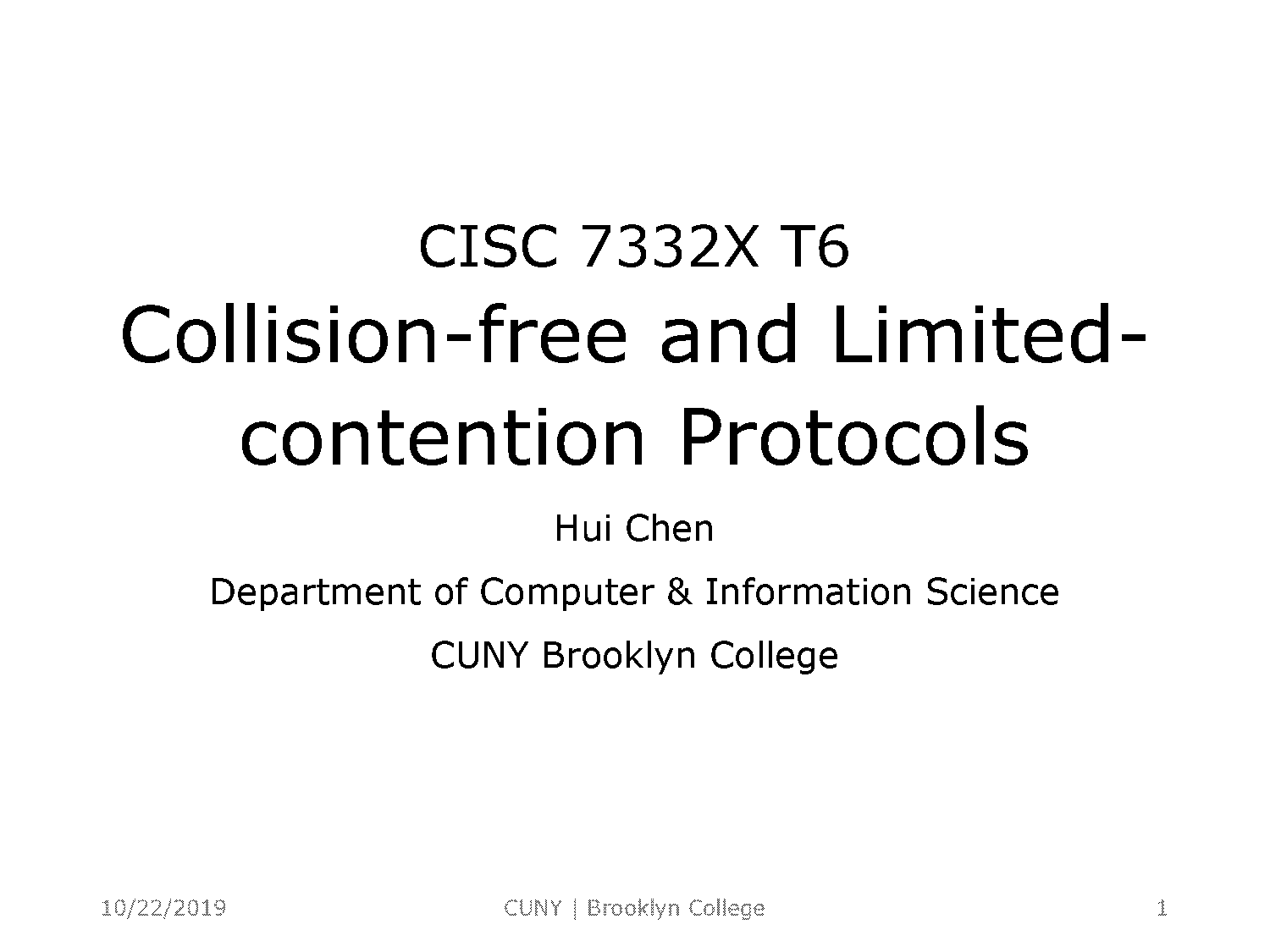 collision free protocols computer networks pdf