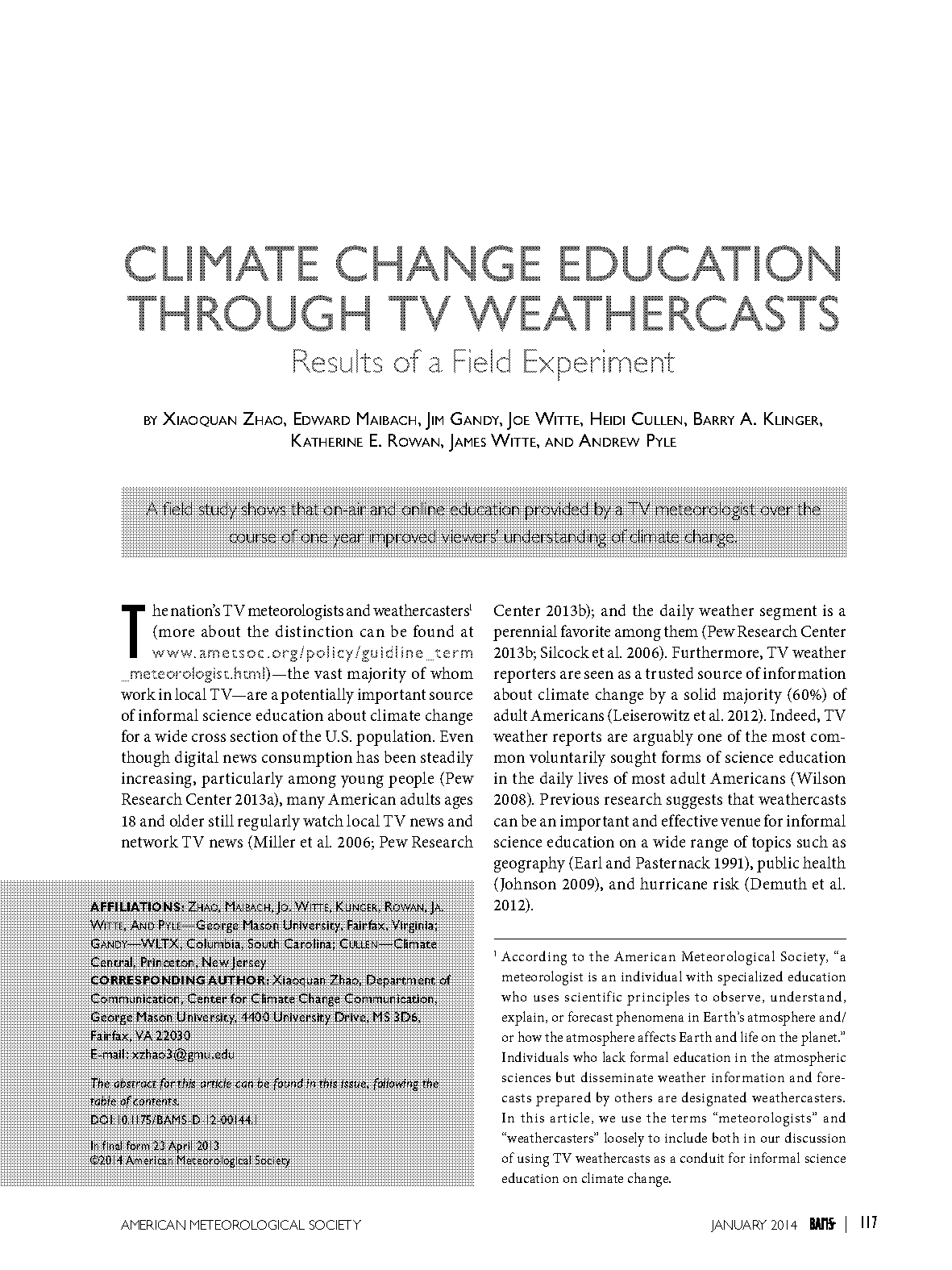 the most popular weather reporters on television