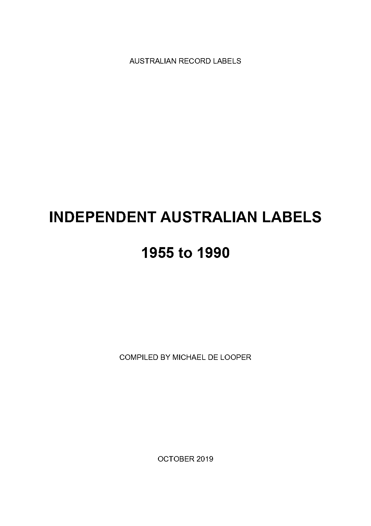 australian dance music record labels