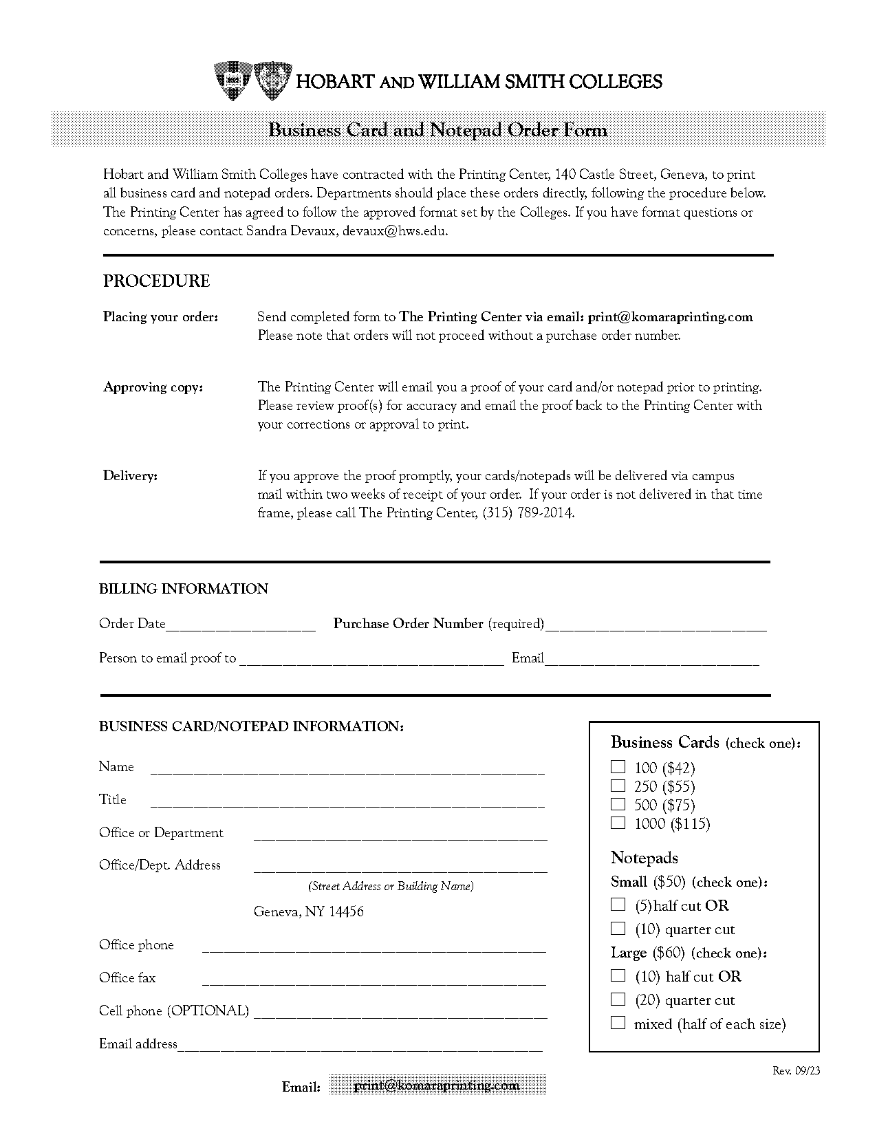 business purchase order form