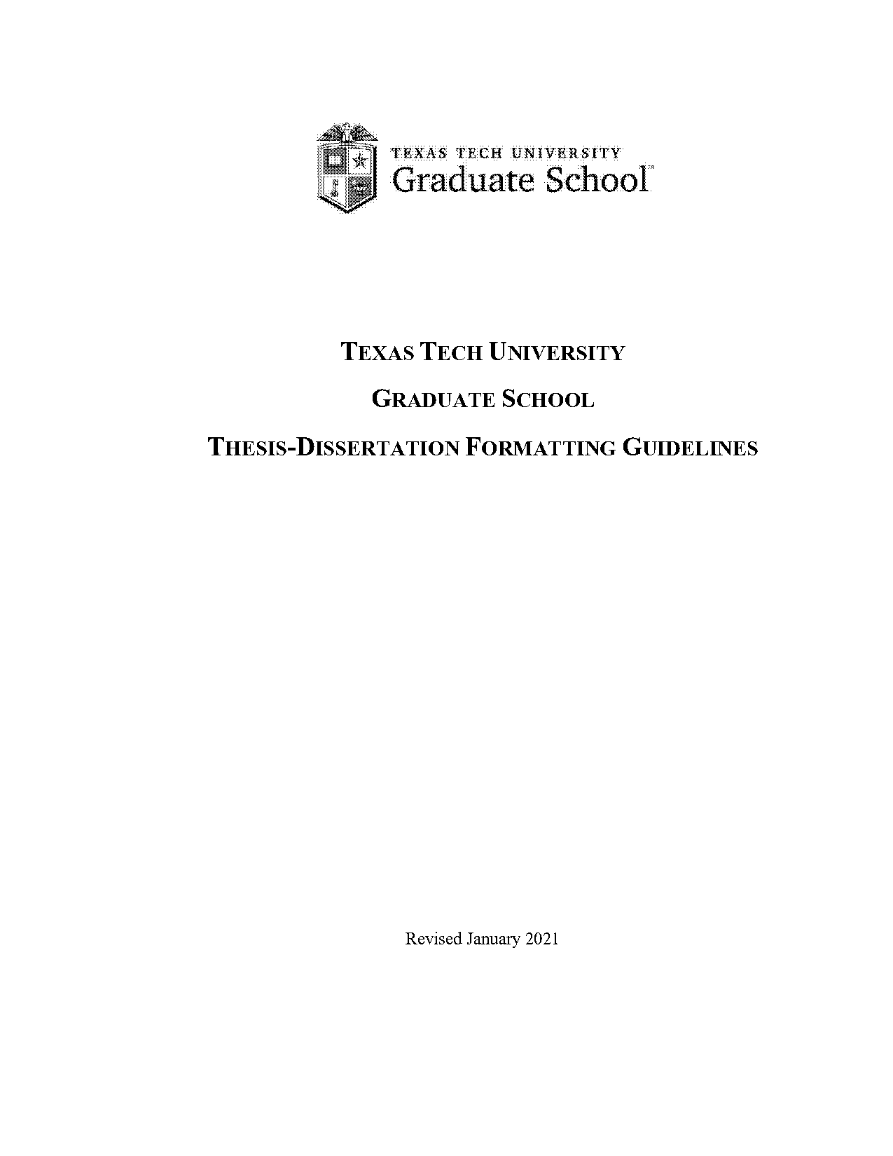 graduate school application texas tech