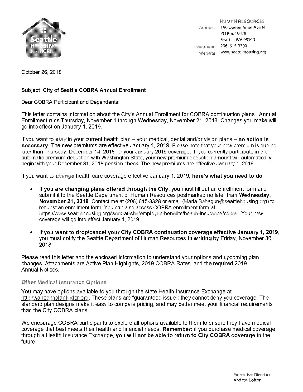 sample cobra notice letter